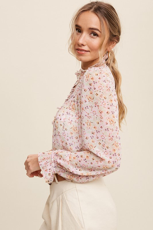 The Floral Chiffon Top