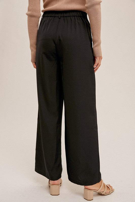 The Black Wide Leg Trousers