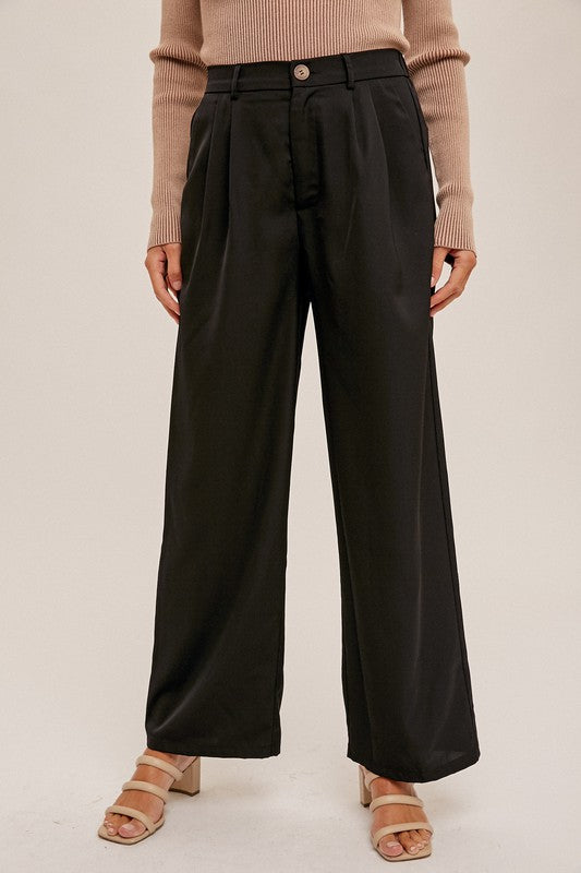 The Black Wide Leg Trousers