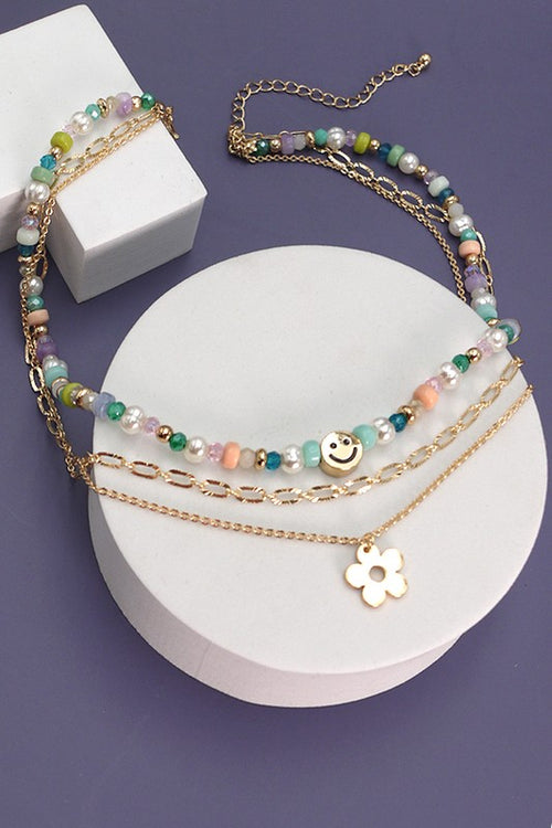 The Smiley Beaded Necklace