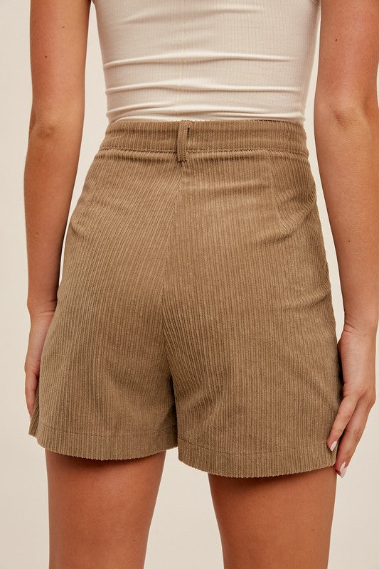 The Studded Pocket Corduroy Shorts
