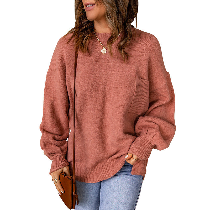 The Round Neck Long Sleeve Sweater