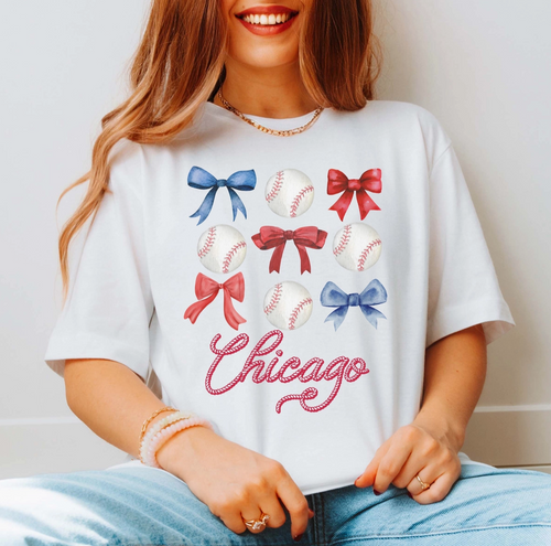 The Chicago Cubs Bow Tie Tee