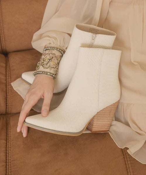 The White Snake Booties